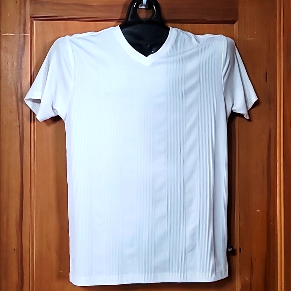Men's Ribbed White Shirt size L